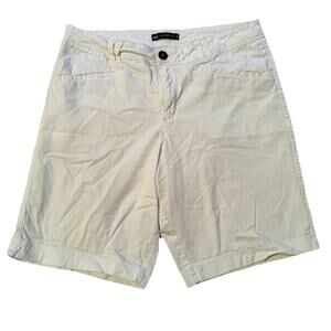 Lee Natural Fit Women’s Bermuda Shorts, White, Size 14